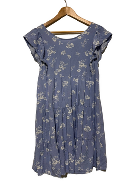 Promesa blue white floral dress Small